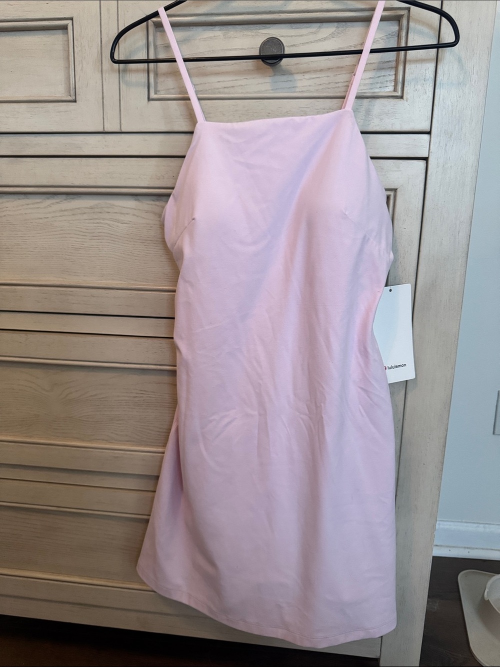 Align dress light Pink Spaghetti Strap Mini Dress